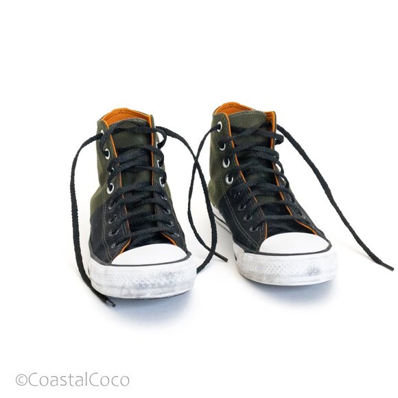 Converse Chuck Taylor All Star High Top M 6.5/W 8.5 Cargo Green/Black Sneakers - Picture 10 of 10